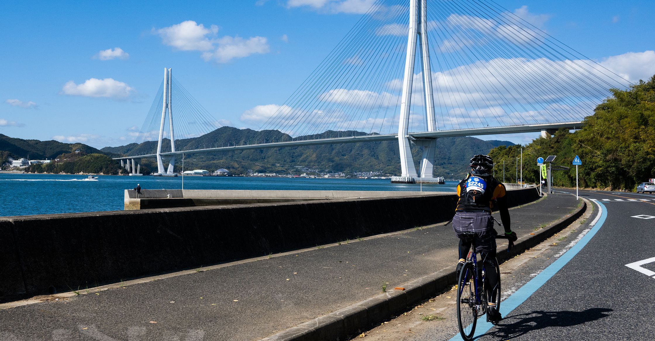 Scene from Cycling Shimanami course
