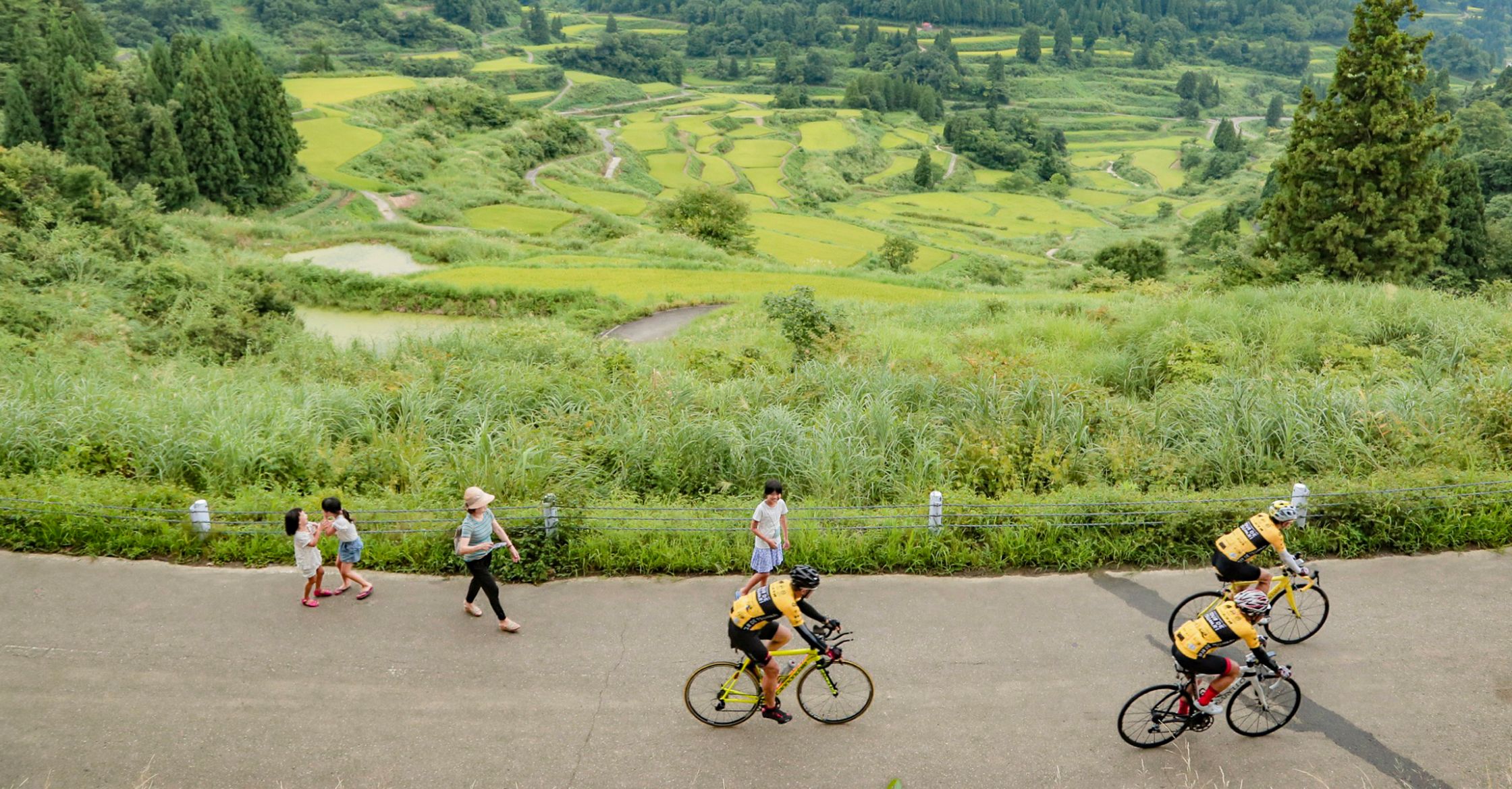 TOUR DE TSUMARI のコース風景